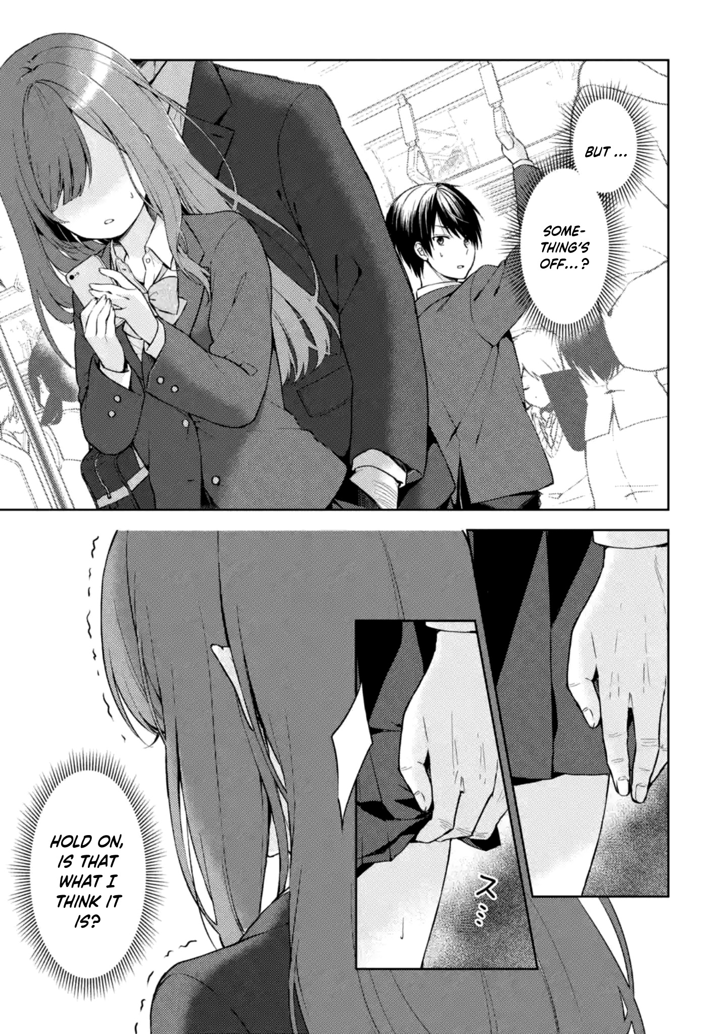 When I Rescued a Beautiful Girl Who Was About to Be Molested, It Was My Childhood Friend Sitting Next to Me Chapter 1 4